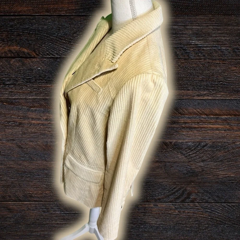 NWT Rowing Blazers for Target ‘Corduroy Double-Breasted Blazer’ in “Cream” Sz S
